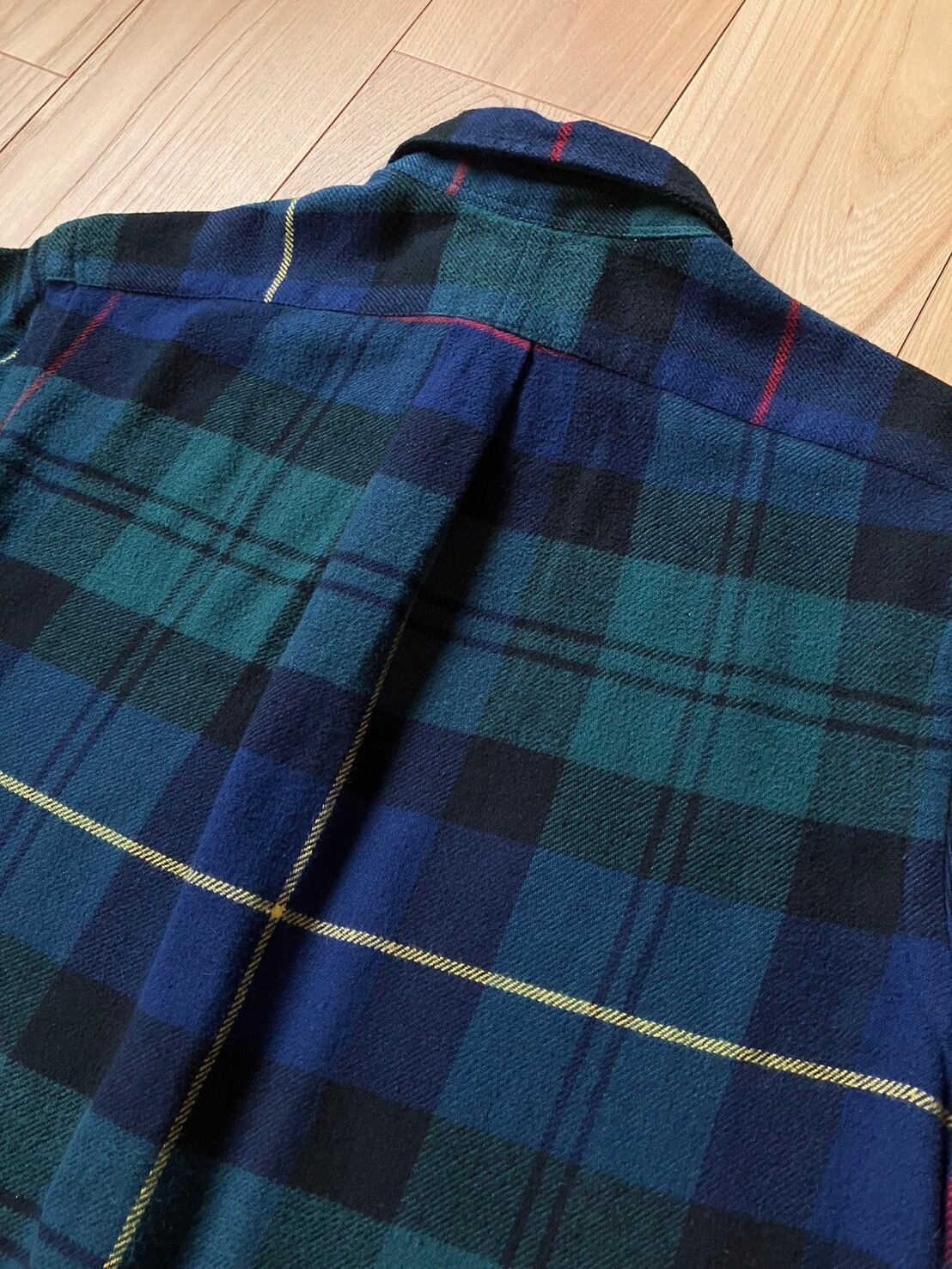 TRL128RALPH LAURENラルフローレン　長袖シャツ　チェック　Sサイズ　ネルシャツ　美品