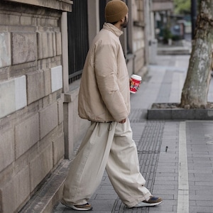 Loose fit tapered wide pants 0526