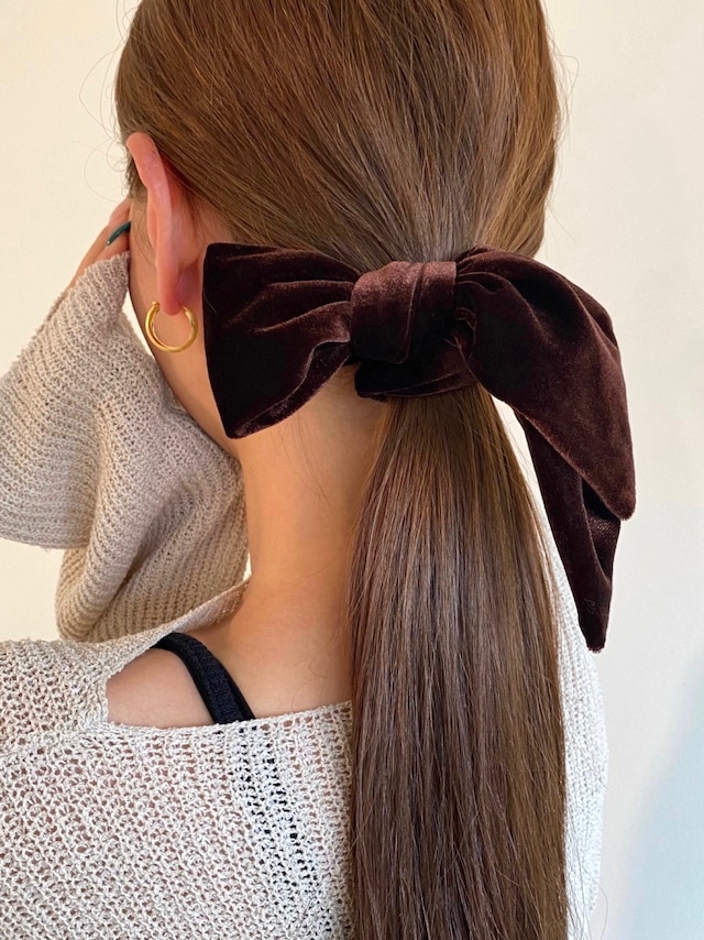 NEWカラー登場! velvet ribbon hair scrunchie【 8color 】 No.Z014