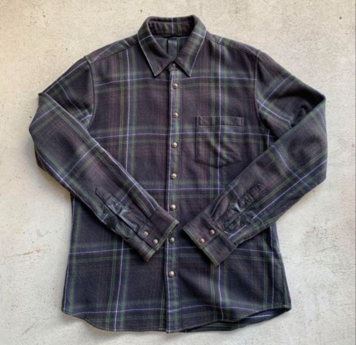 CHROME HEARTS クロムハーツ ルーズエンドシャツ チェックシャツ  