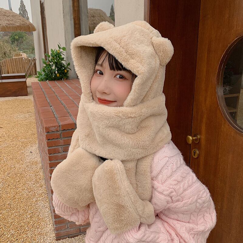 スカーフ ウィンターフードグローブ 帽子 冬物 ブラック・アイド・ピーズ36297687506