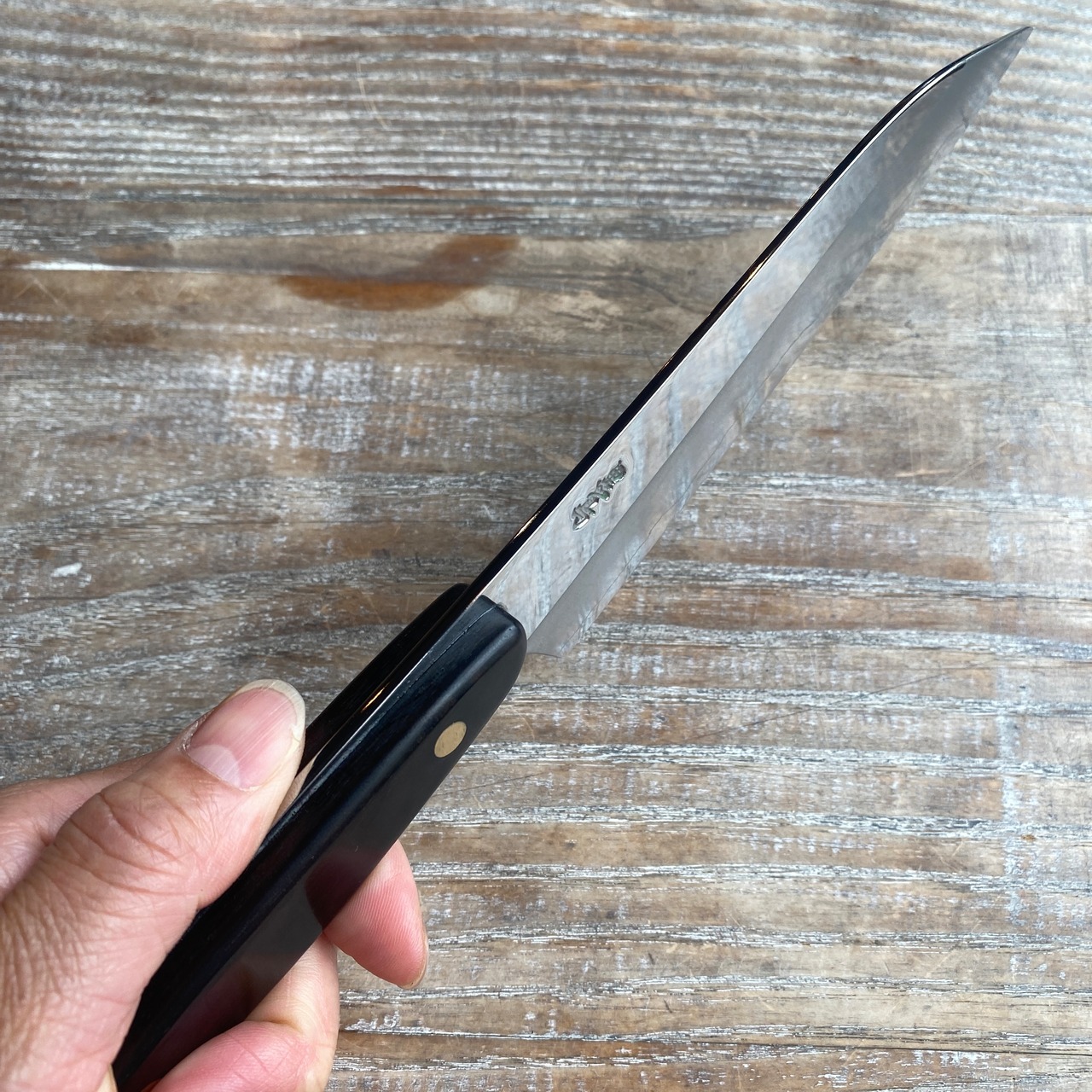 一生物の包丁を。土佐打刃物　4.5寸のペティナイフ【黒鳥】