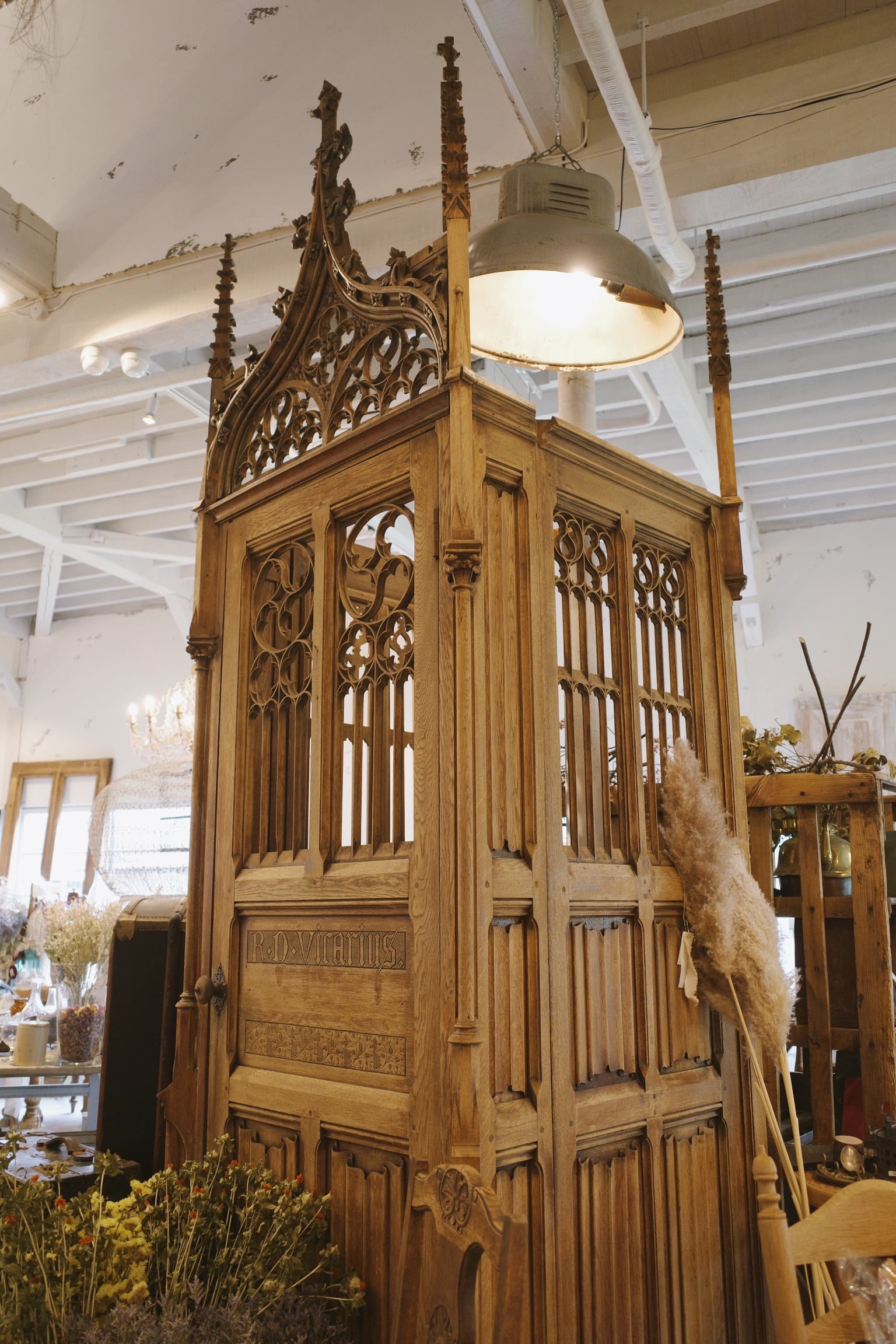 チャーチ/教会告解室/教会/アンティーク/ディスプレイ/空間装飾