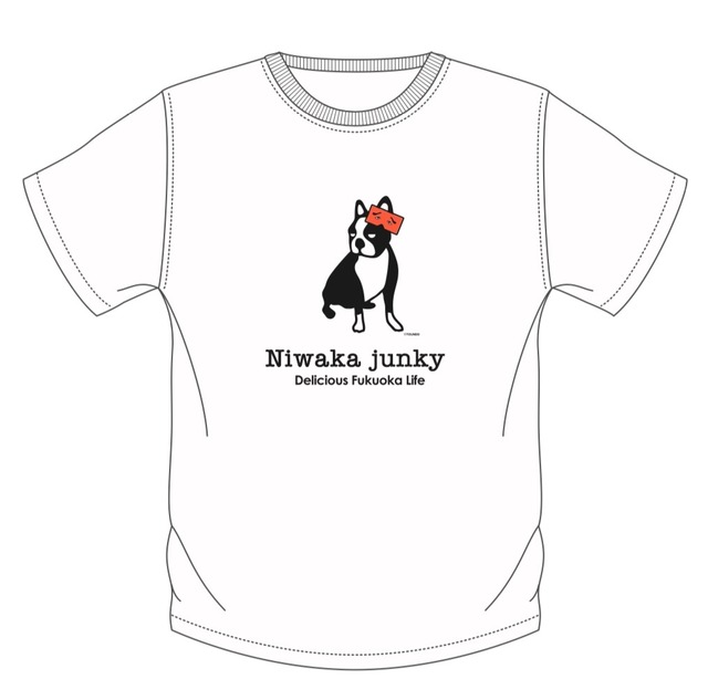 Soccer Junky【 Niwaka Junky 】Tシャツ　白