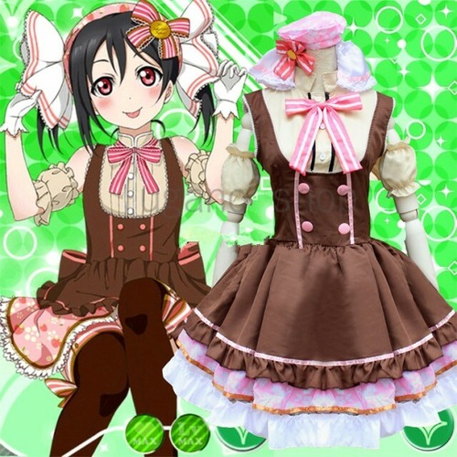 K3272  Love Live!ラブライブ！矢澤 にこ 　風 メイド服　フルセット　 lolita　コスプレ衣装  cosplay　コスチューム ハロウィン　イベント