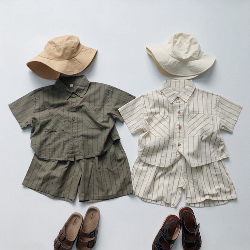 【BABY&KID】夏新作 ストライプパンツ