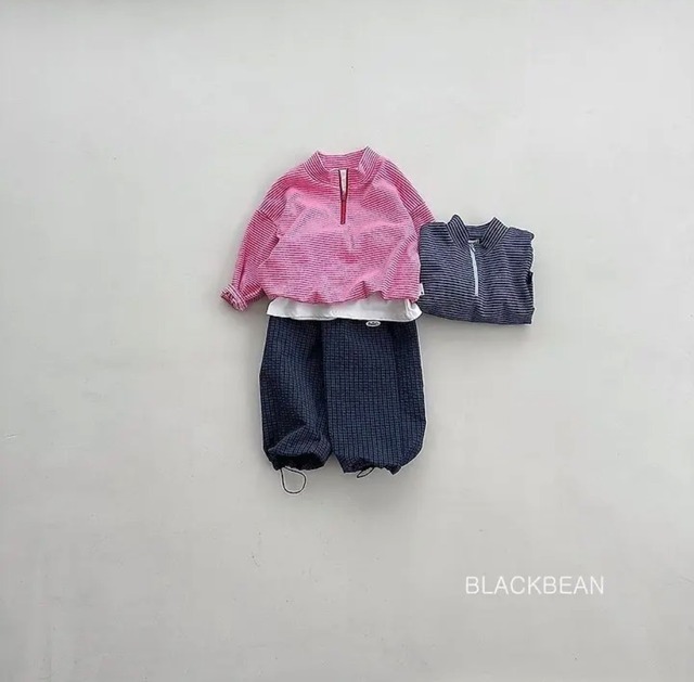 【即納】 eco half-zip T