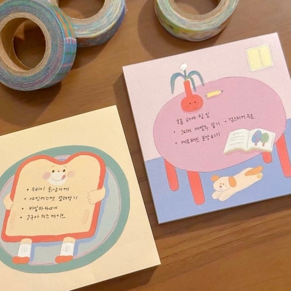 tometoyou】メモ帳 식탁 | 韓国文具・雑貨 kaulcoffee.studio