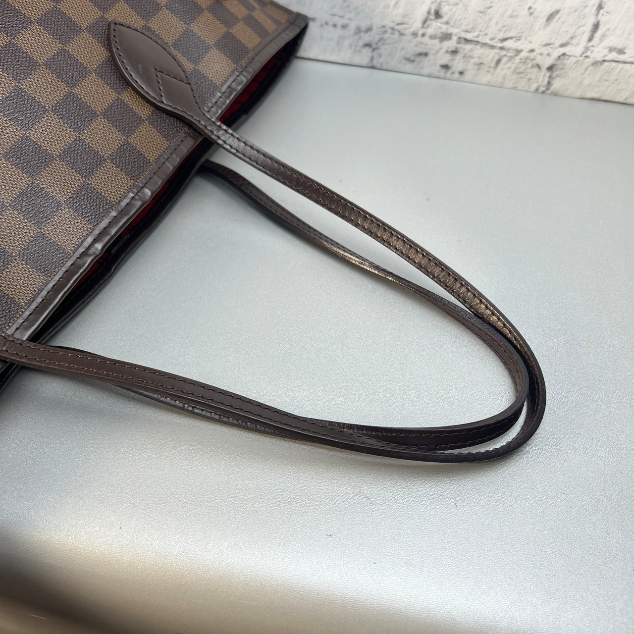 LOUIS VUITTON ルイヴィトン  ダミエネヴァーフルMM 旧型 N51105 レザー トートバッグ ブラウン A-9485