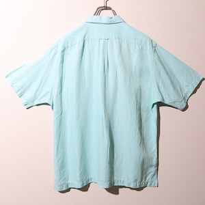 美品 L アイスミント Caldwell Polo Ralph Lauren ポロラルフローレン 半袖開襟シャツ