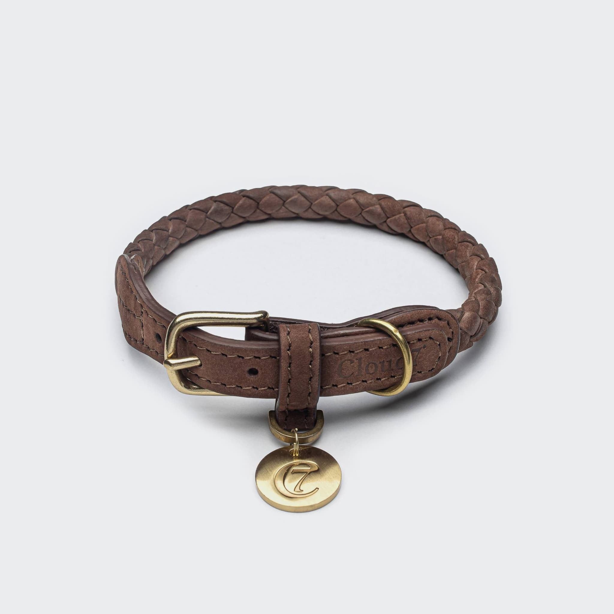 Cloud7（クラウドセブン）】犬用レザー首輪 ピンク S,M / Dog Collar