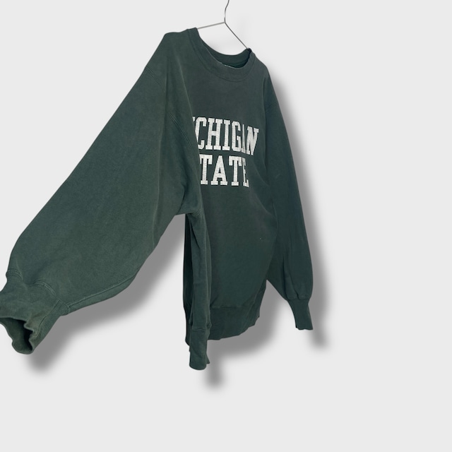 90s USA製　チャンピオン　リバースウィーブ　カレッジスウェット　緑　L