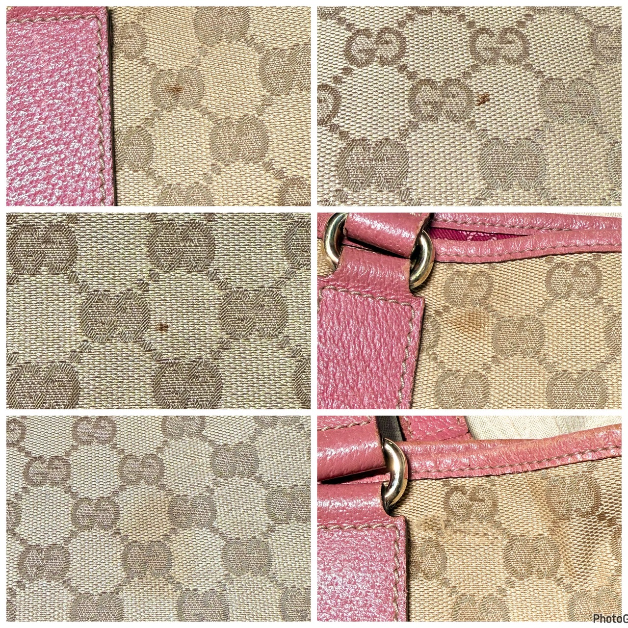 グッチ GUCCI GG柄 トートバック ベージュ ピンク | Vintage Shop 
