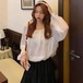 ✞ シャツブラウス♥カワイイ♥長袖スリーブブラウス トップス ロング スウィート ガーリー ✞ゴスロリ SM ミリ 甘ロリ クラロリ 和ロリ エレガント 黒ロリ 姫ロリ 華ロリ BB-BB6920518