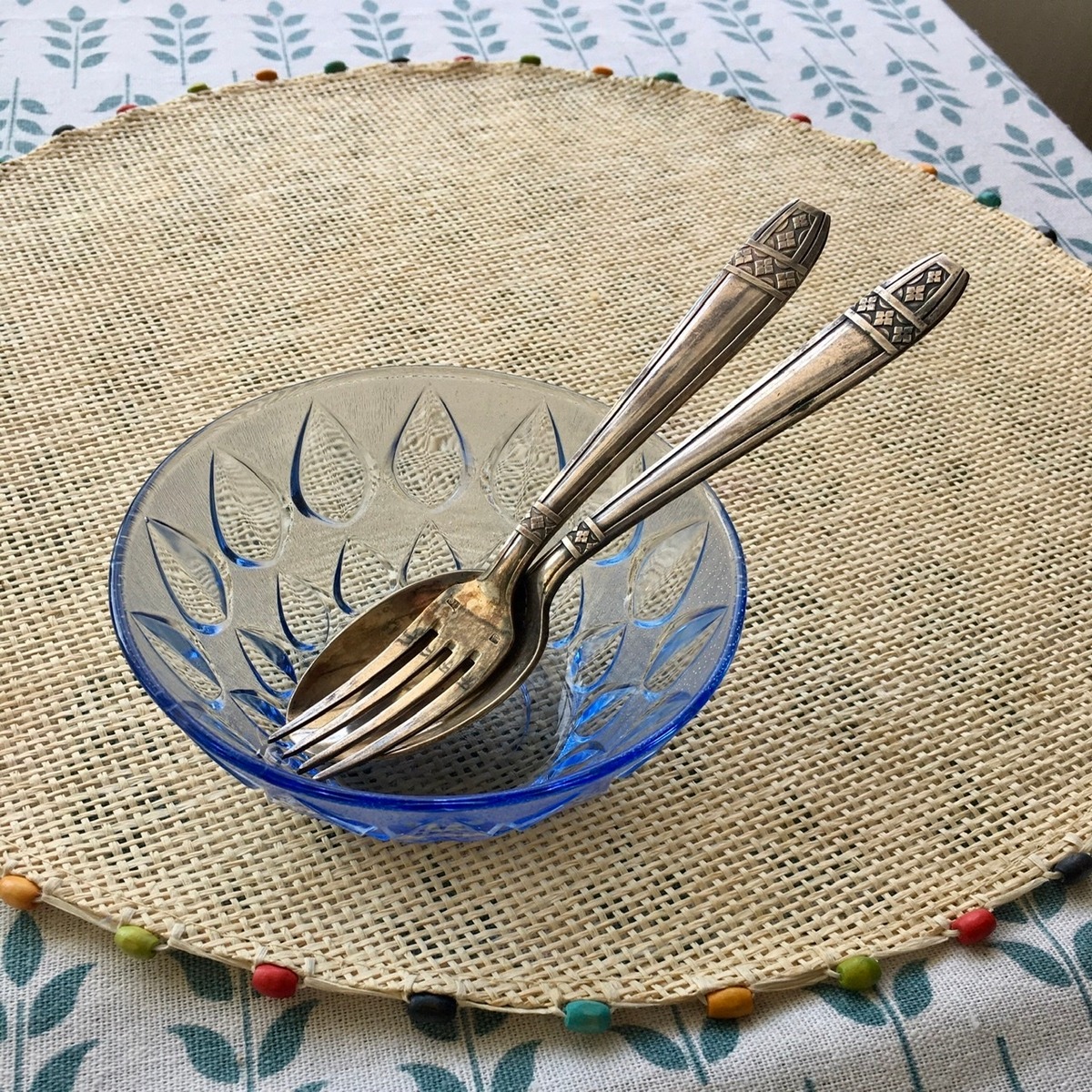 vintage mini fork ❀* ピンクの持ち手 フォーク