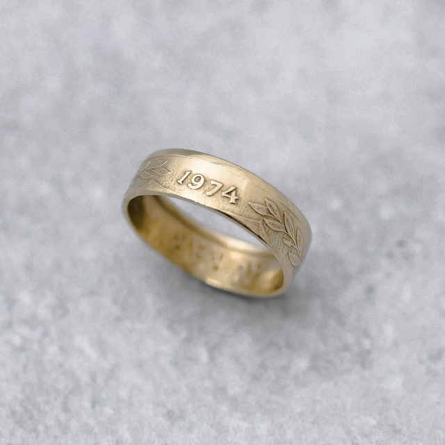 アイスランド 50オーラ コインリング｜ICELAND 50AURAR COINRING