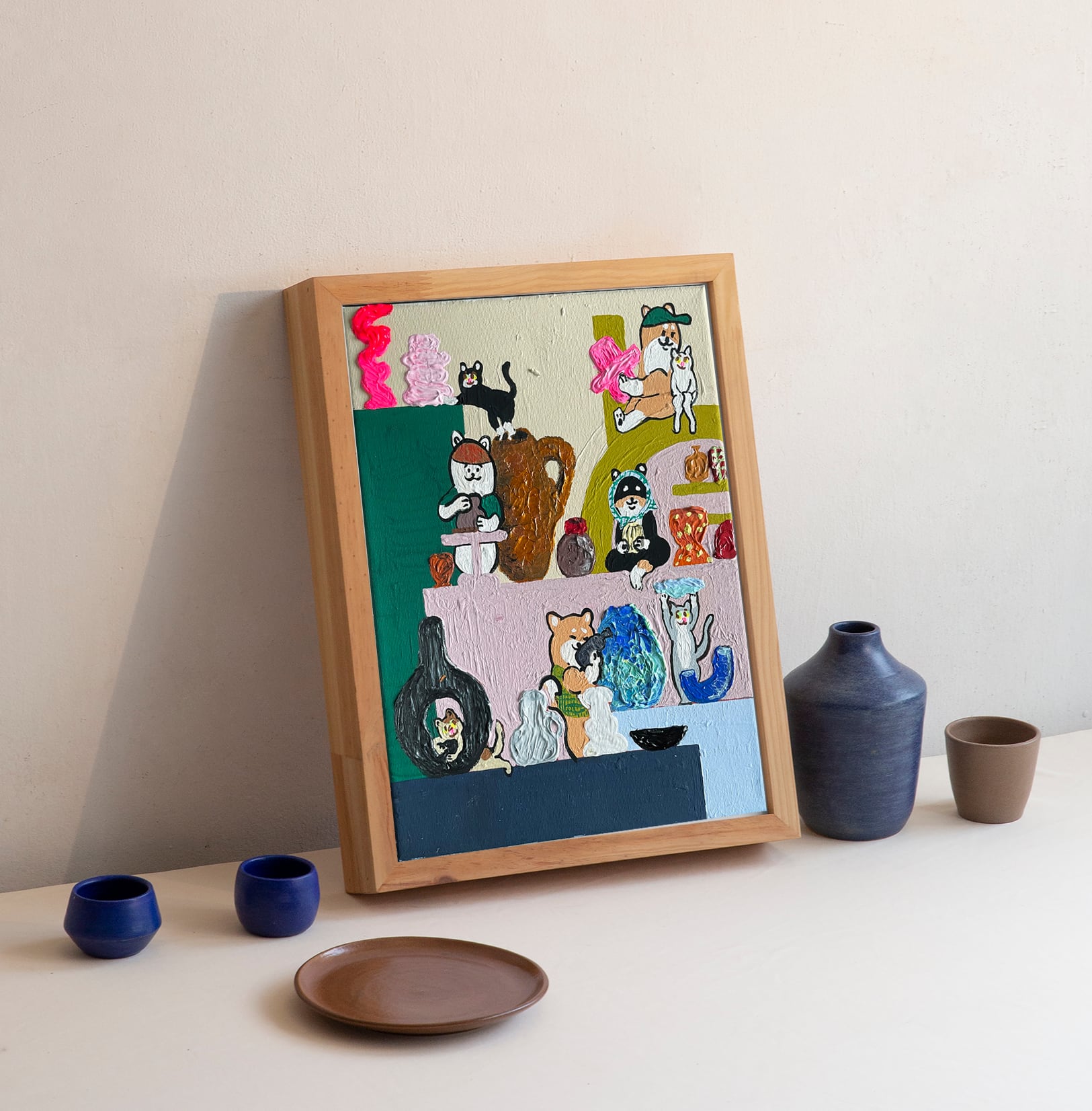 原画：3号】柴の持ち寄り陶器祭（Shiba's Pottery Festival） | Yoshie