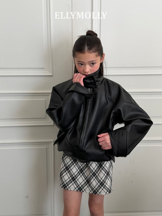 [予約][送料無料]≪ELLY MOLLY≫Slash Check Skirt 561