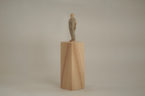 (141)wood figure-mini台付_081