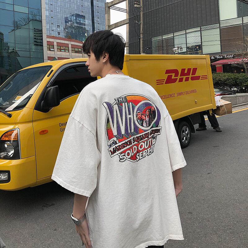 全2色 Tシャツ カットソー プリント カジュアル シンプル