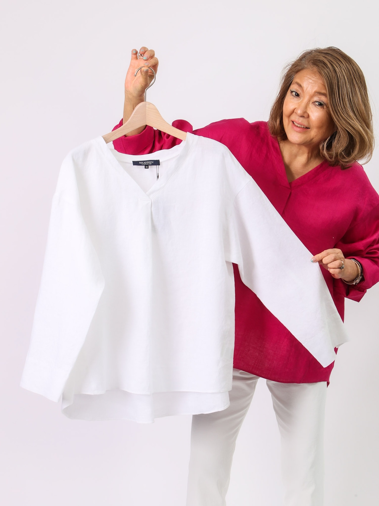 リネンゆったりブラウス(BRAHMIN)