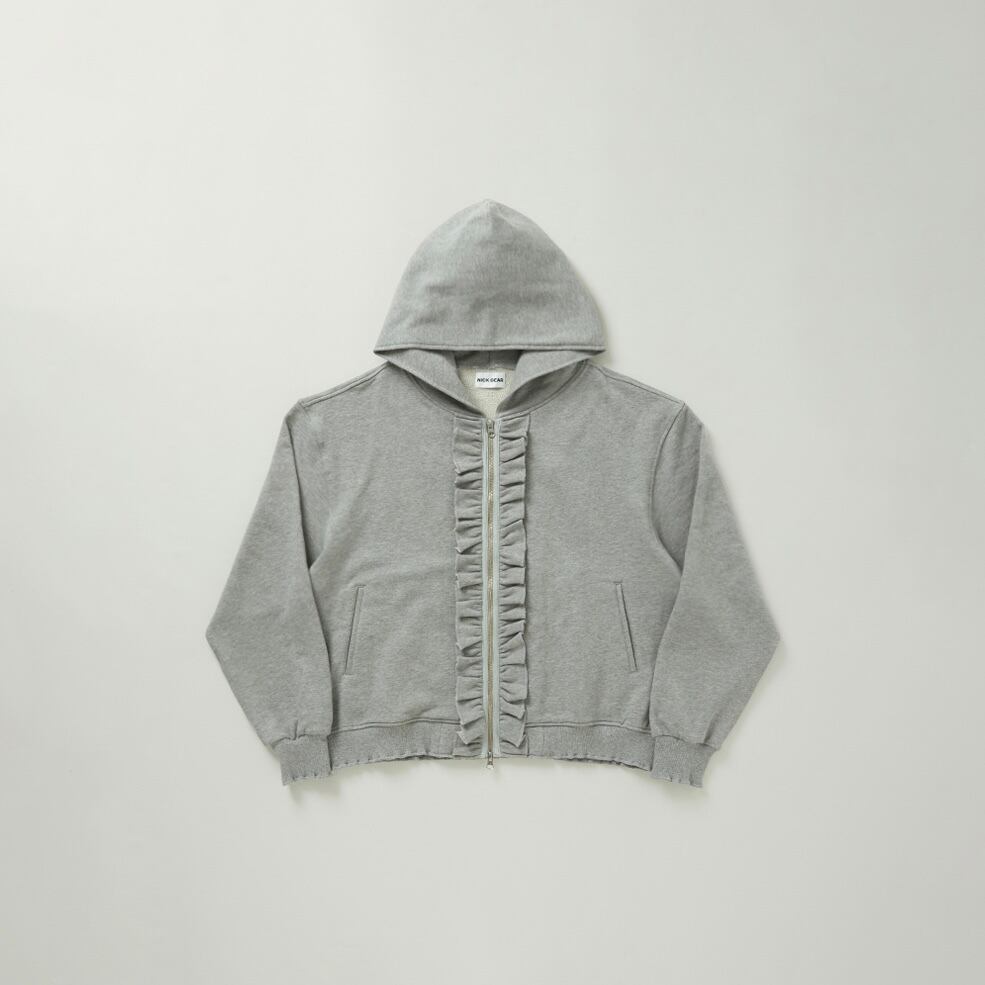 Frill Zip up sweat