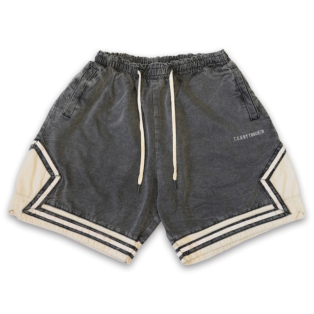 T.C.R WASHED BASKETBALL SHORTS / GRAY