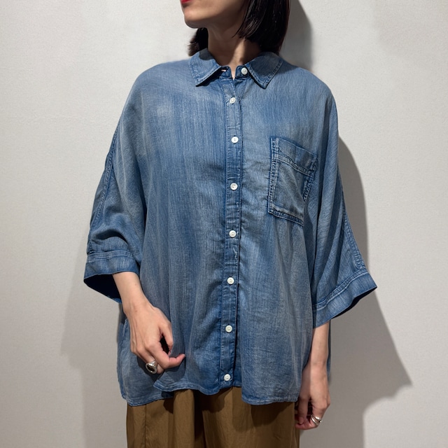 【オンライン限定】シアーデニムドルマンビックシャツ