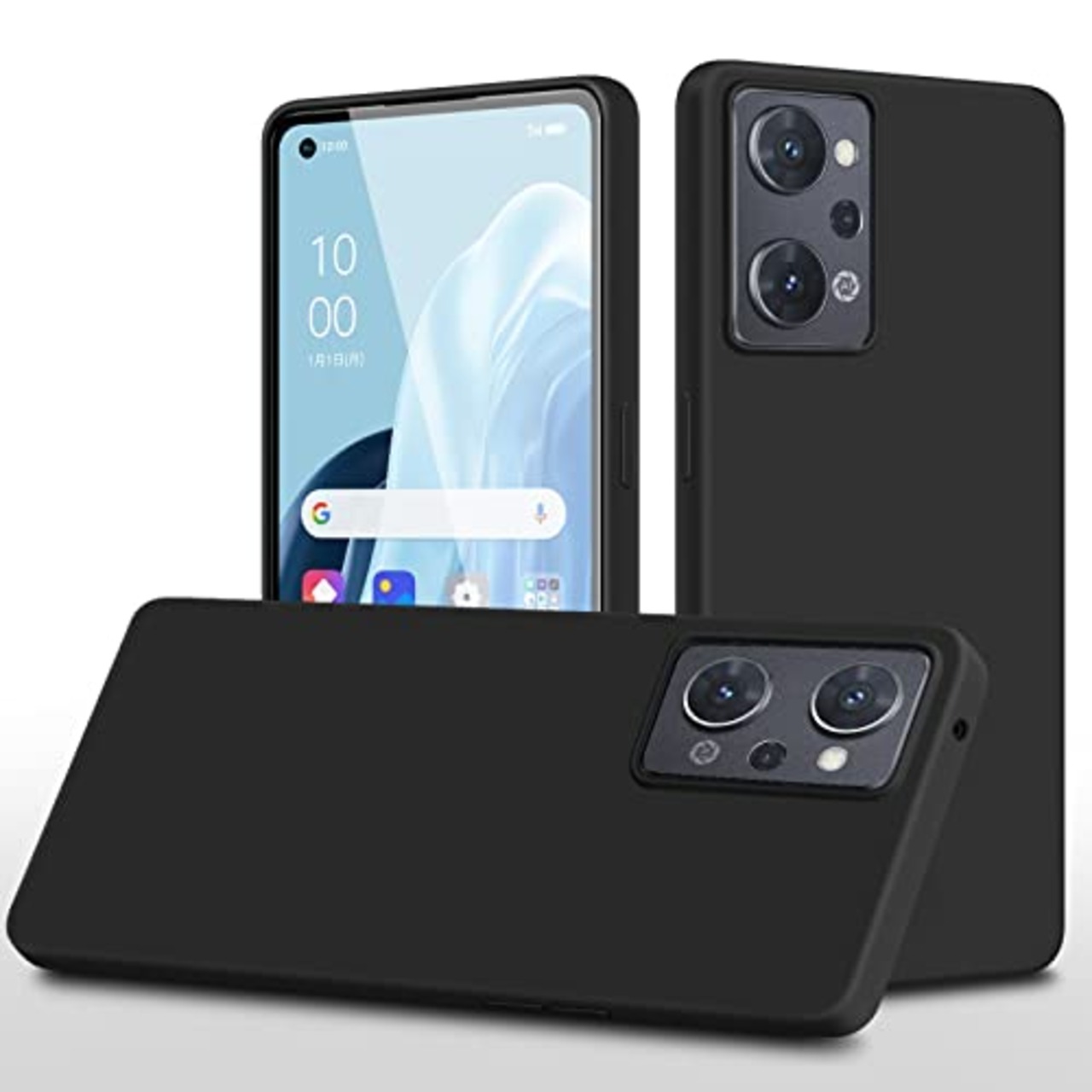 OPPO Reno7 A OPG04 ケース TPU OPPO Reno9 A カバー シリコン 耐衝撃 薄型 軽量 スリム 指紋防止 ストラップホール付き スマホケース