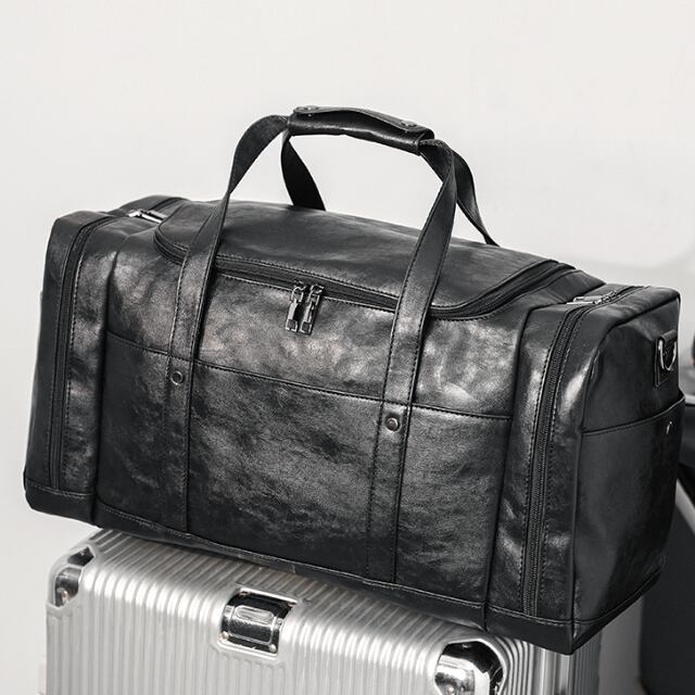 予約販売】ボストンバッグ ショルダーバッグ 2Way レザー メンズ 大