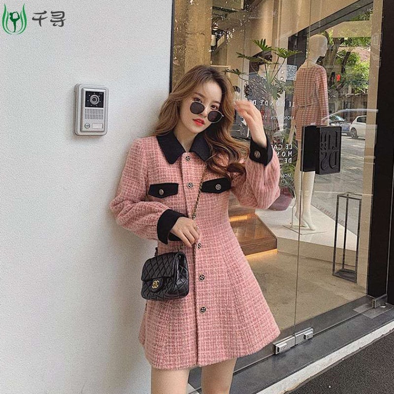 ピンクツイードワンピ Sugardrug シュガードラッグ 量産型系セレクトショップ通販