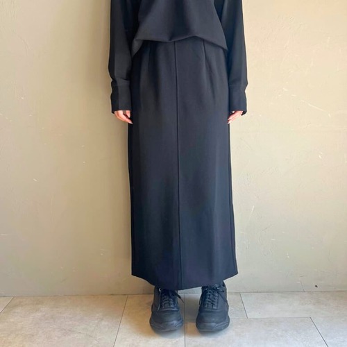 【 CLOCHE 】ストレッチジョーゼットIラインスカート