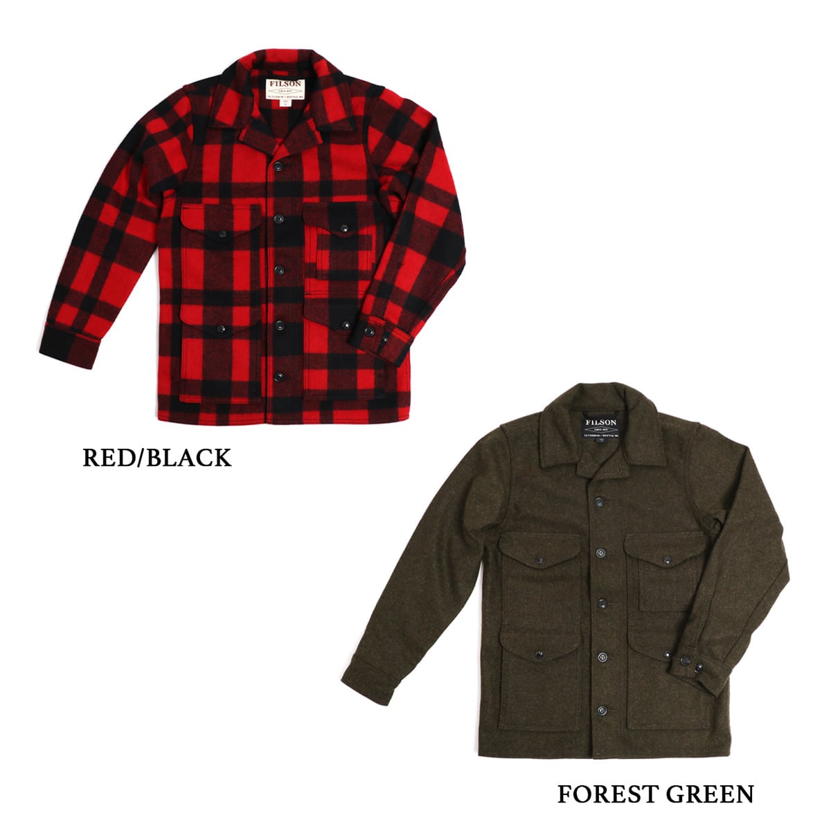 FILSON フィルソン RED/BLACK マッキーノクルーザー ジャケット