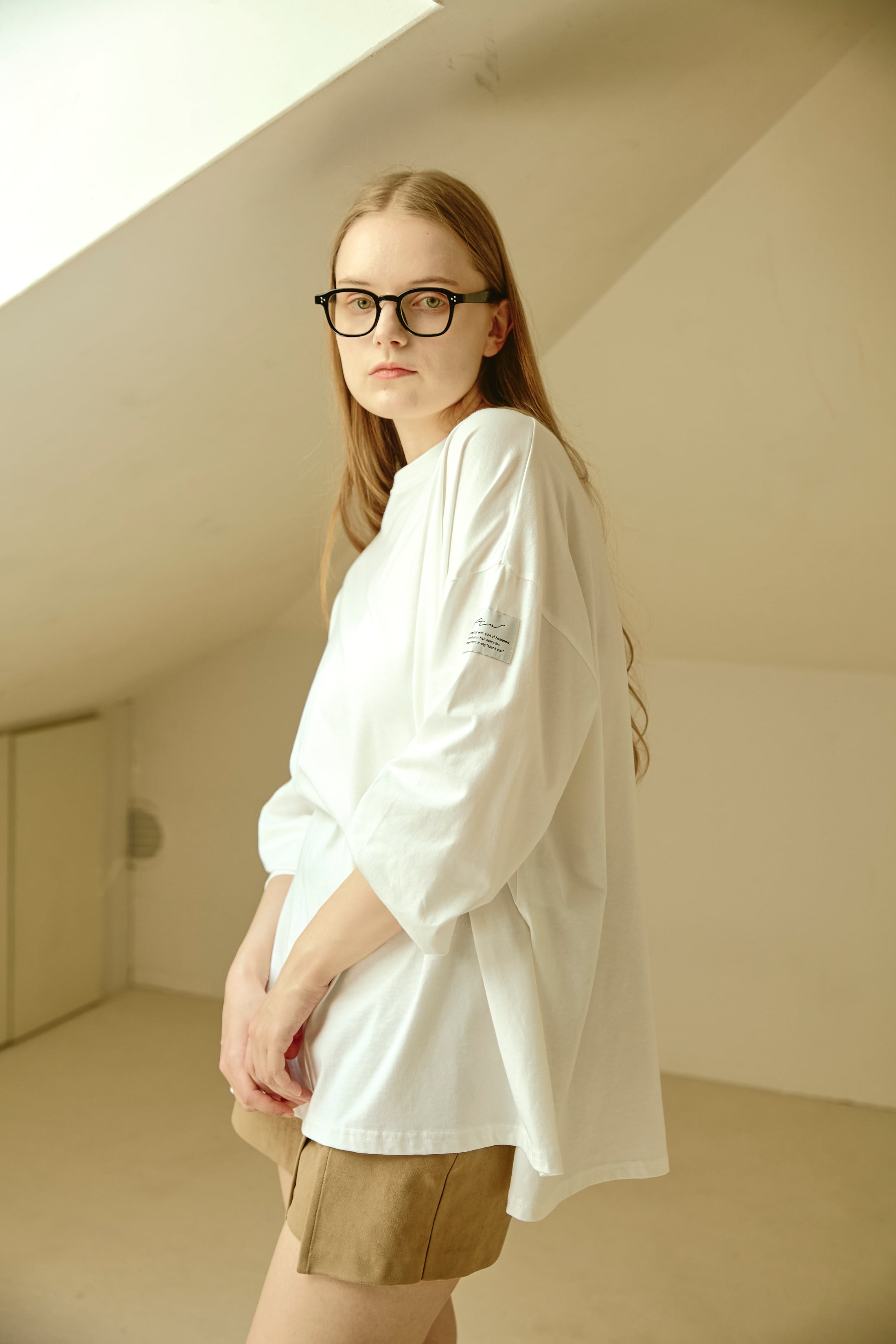 AM228007 2way long T shirt【Re Stock】