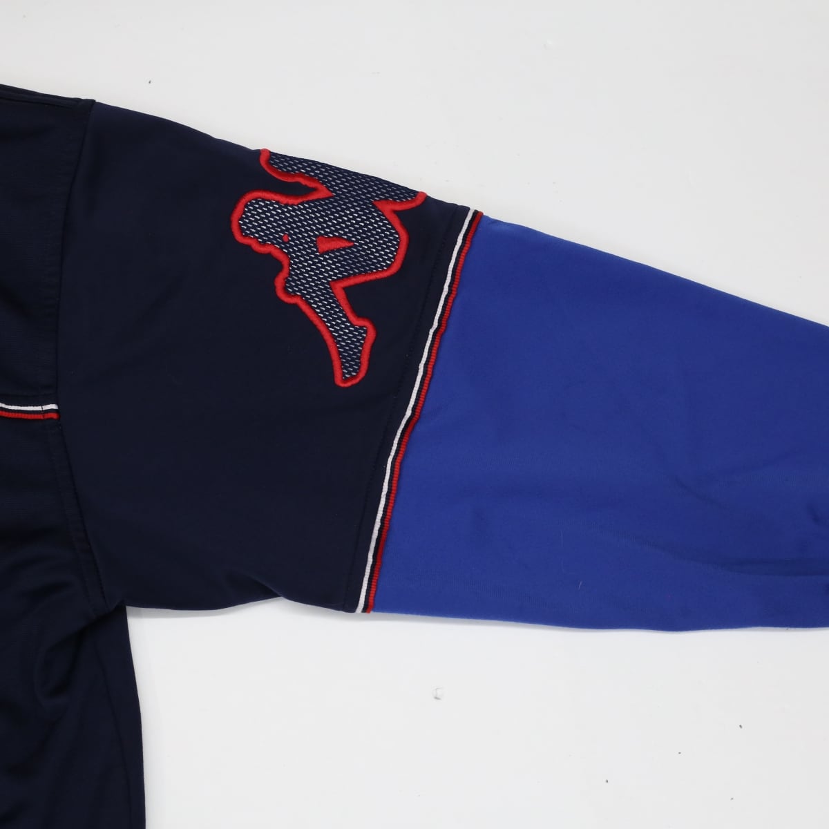 90's kappa ポルトガル製 刺繍スウェット 紺 長袖  3403