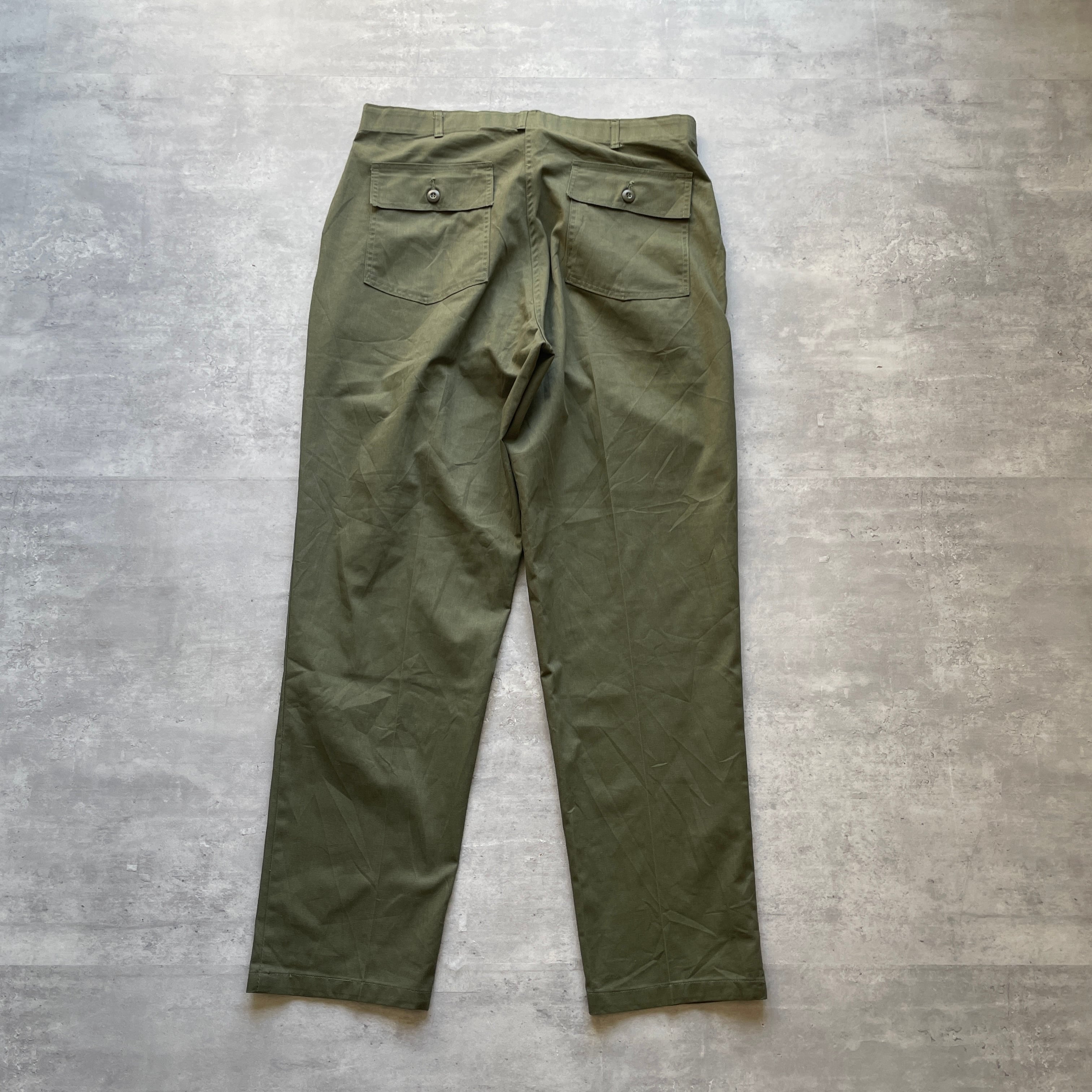 80s アメリカ軍 実物 US ARMY 米軍 ベイカーパンツ OG507 40×33 80s アメリカ軍 実物 US ARMY 米軍 ベイカーパンツ OG507 40×33