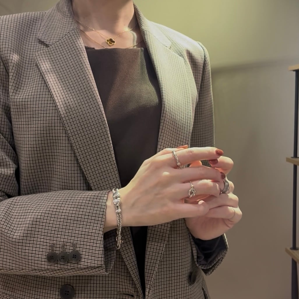 希少サイズ1827【 TIFFANY&CO. 】TIFFANY &CO silver925.K18 13号ラブ