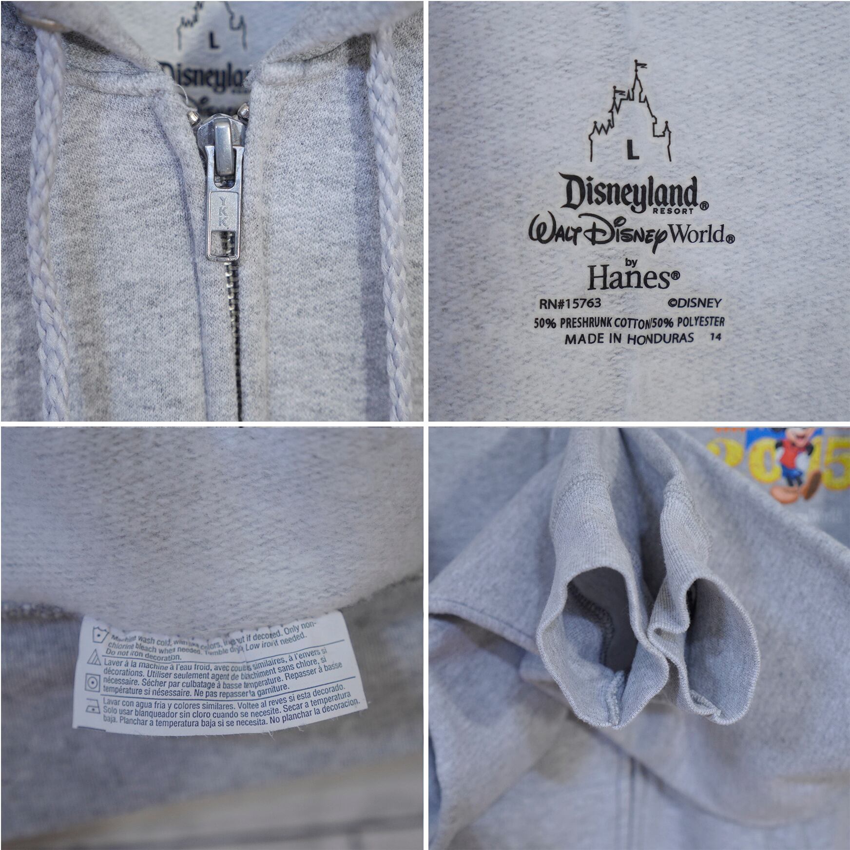 Disney World ディズニーワールド HANES ヘインズ 両面プリント Disney World ディズニーワールド HANES ヘインズ 両面プリント