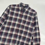 CHAPS チャップス チェック 長袖 ネルシャツ L/ブルー×レッド 系 メンズ