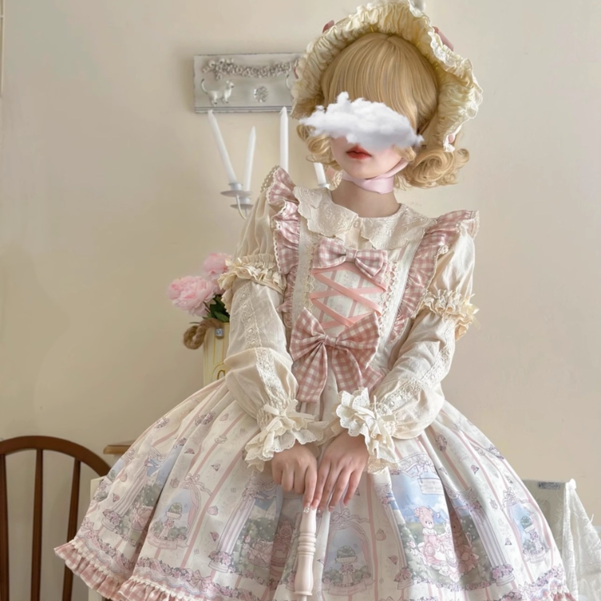 ①【 オーダー 】 ハンドメイド　ワンピース　ジャンパースカート　ゆめかわ ①【 オーダー 】 ハンドメイド ワンピース ジャンパースカート ゆめかわ