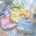 ハート模様がかわいいキャミソール　パステルカラー