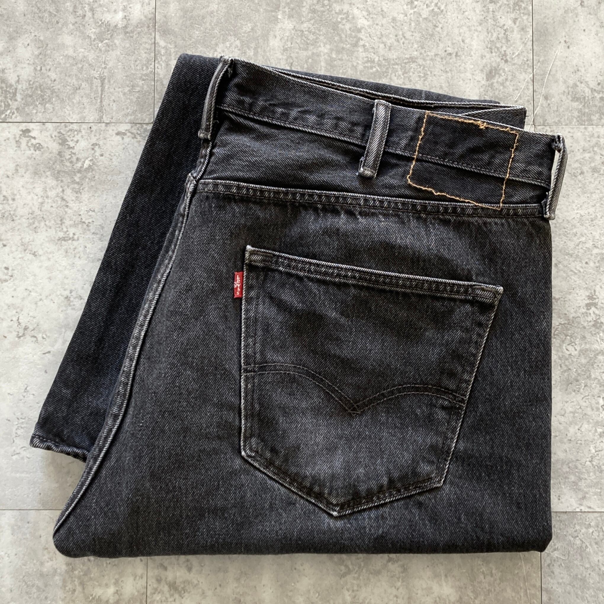 W42 L32】Levis 501 リーバイス ボタンフライ ビッグサイズ ブラック