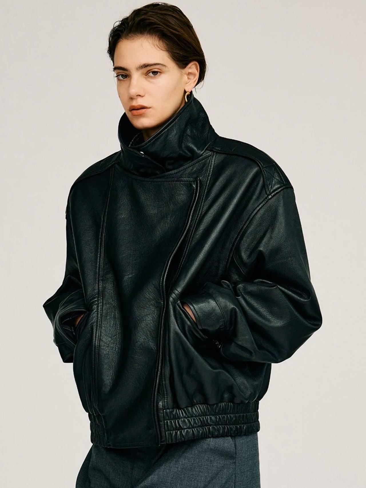 【26AW | WOMEN】PRANK PROJECT プランクプロジェクト / レザージャケット / Sheep Leather Bomber Jacket　31262216101　 - 4