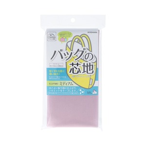 【在庫処分】KIYOHARA サンコッコー バッグの芯地 ミディアム 巾110cm×長さ50cm NP ナチュラルピンク 通園通学バッグが作れるレシピ付き SUN50-153