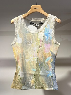 【26SS】ADSB Andersson Bell アンダーソンベル / F&B LACE EMB TNK TOP