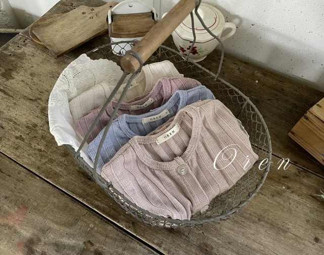 【 即納 】2025 秋新作 OREN オレン アロカーディガン +ベレー帽セット付き