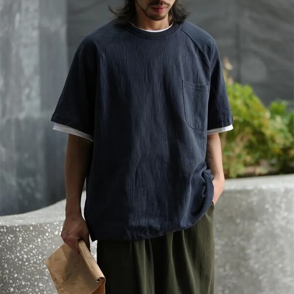 ドローストリングTシャツ vi1108