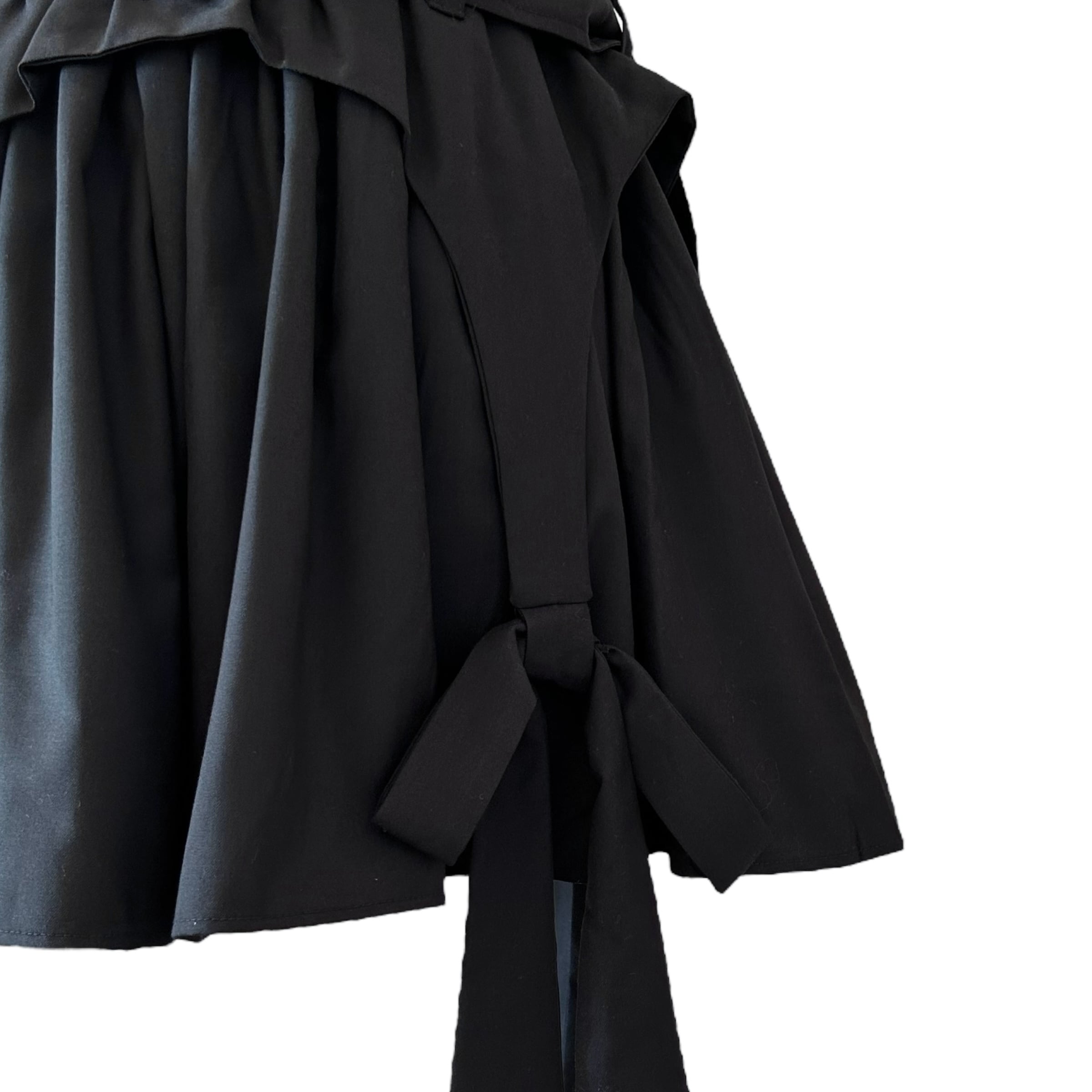 リボンガーターショートパンツ BLACK