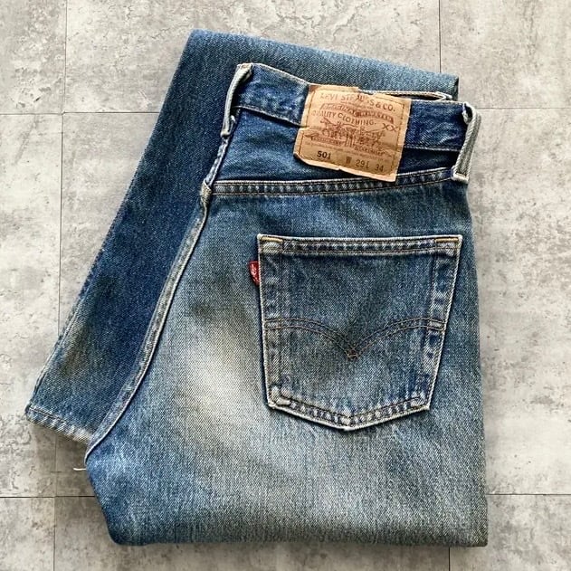 W30 L36】90's US.Levis 501 リーバイス バレンシア工場(555) ボタン裏