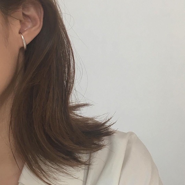 S925/14kgp simple cuff pierce (P71)